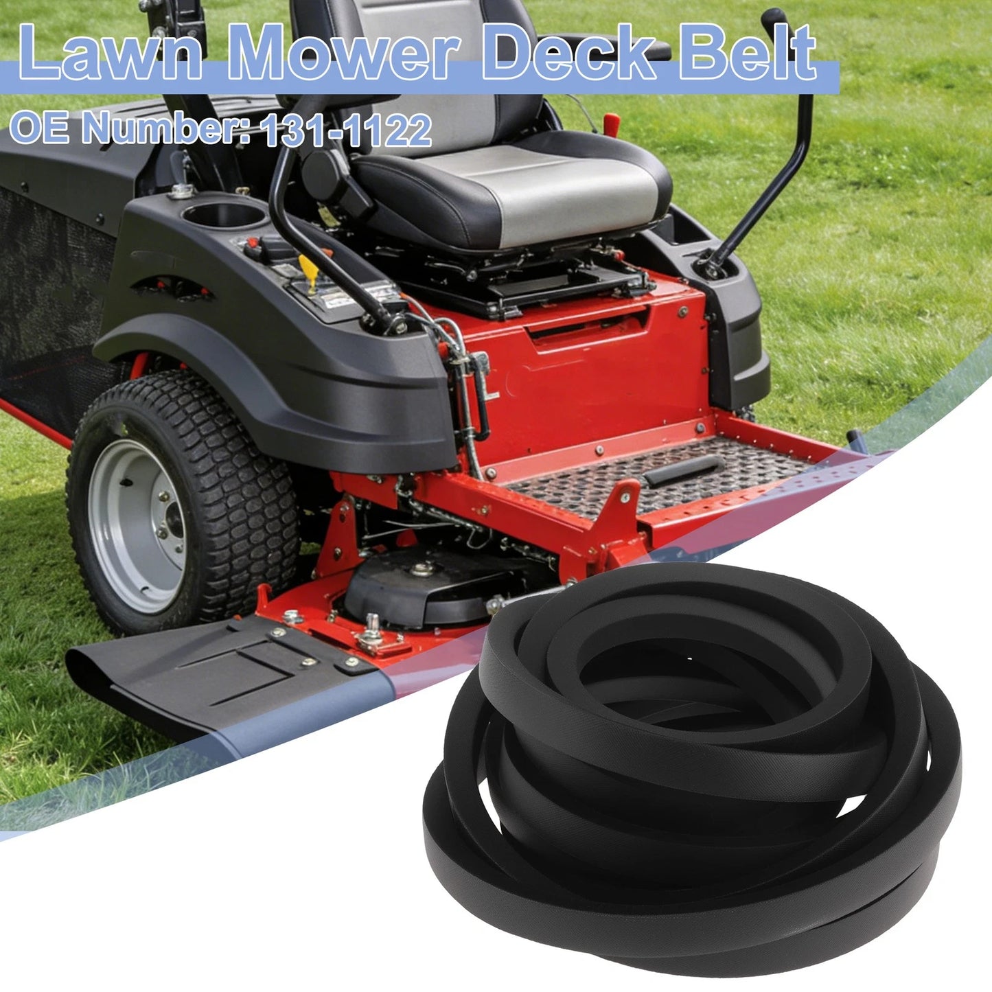 Lawn Mower Deck Drive Belt for Toro 79505, 74505 (No.131-1122)