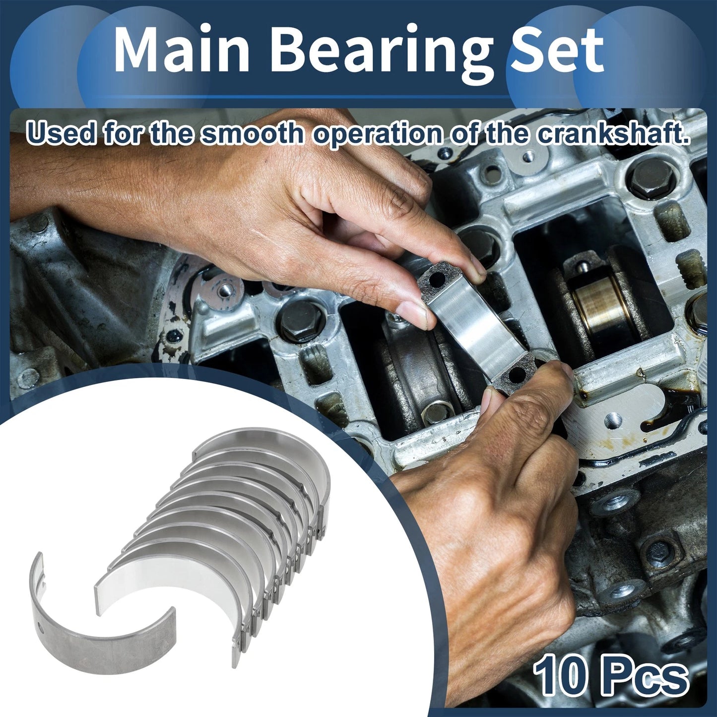 Main Bearing Set No. 1170163021 for Toyota RAV4 (1985–2001)
