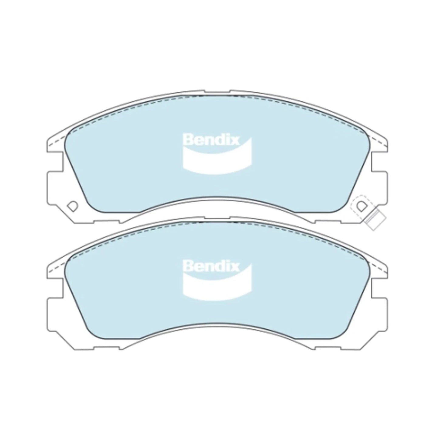 HD Front Disc Brake Pads Set for Mitsubishi Legnum EC5W (1996-2002)