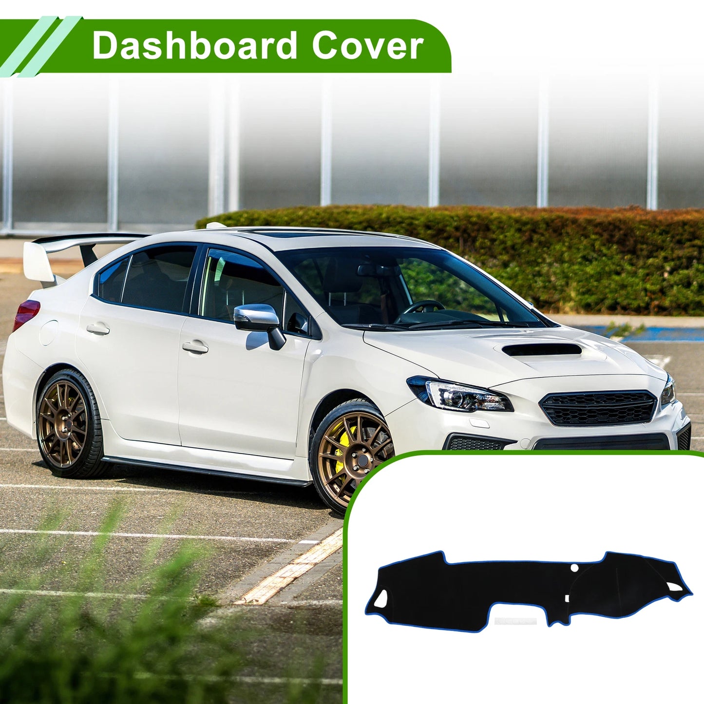 Dashboard Cover Mat for Mazda MX-5 ND RF Miata (2016–2023) Black Blue Set