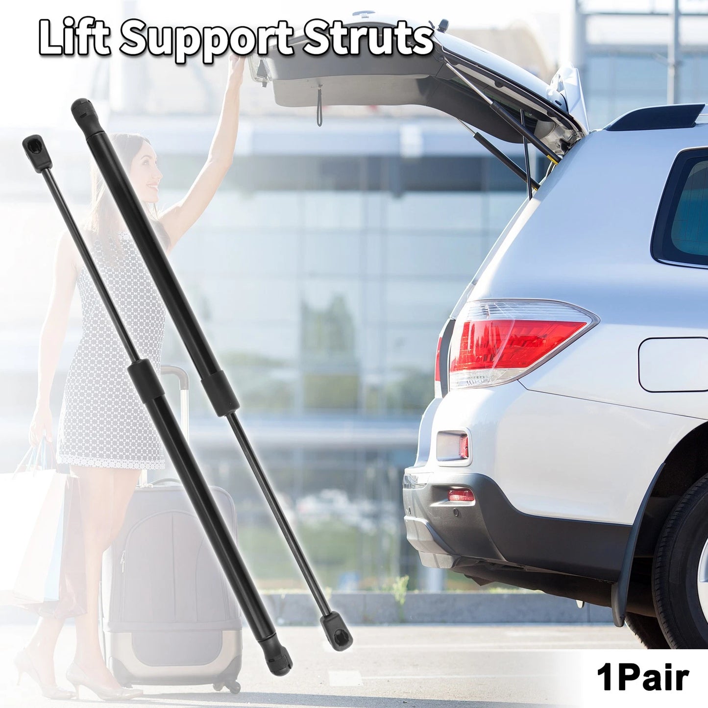 Tailgate Lift Supports Struts for Volkswagen Scirocco III (2008–2017)