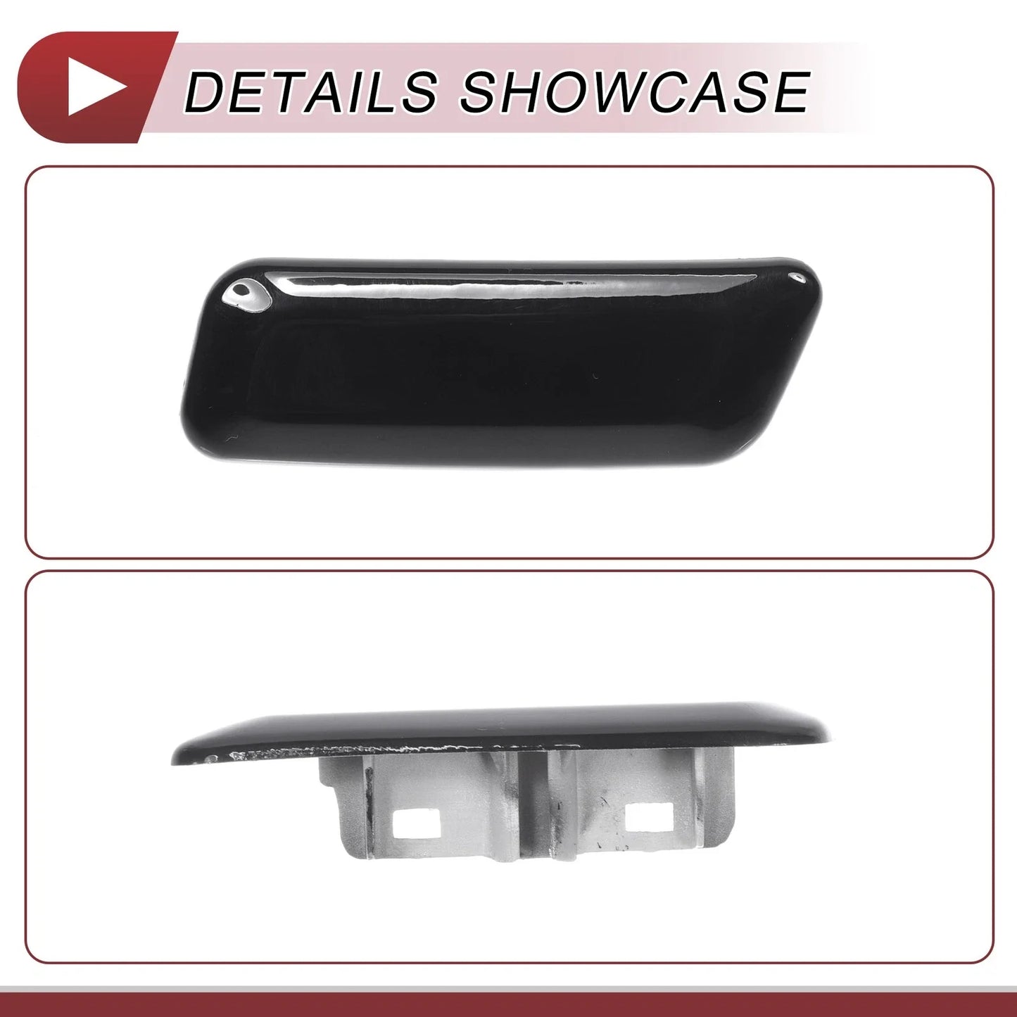 Front Left Washer Nozzle Cover for Lexus GX460 (2010-2013) Black