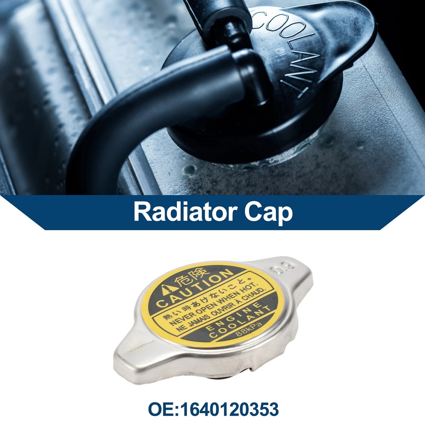 Radiator Cap No. 1640120353 for Toyota Camry Corolla Highlander 4Runner (2002–2023)