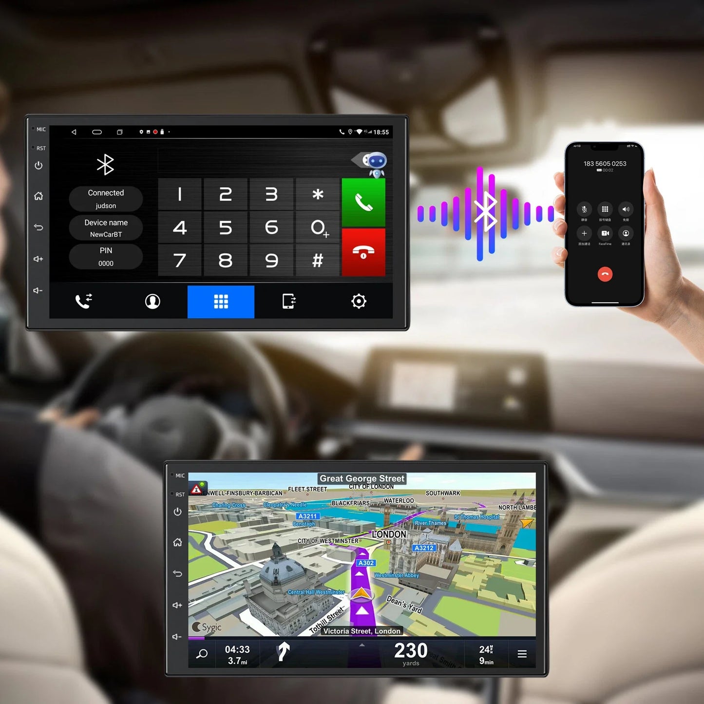 Apple CarPlay Android Auto Head Unit for Isuzu N Series Truck (NNR/NPR/NPS/NQR)