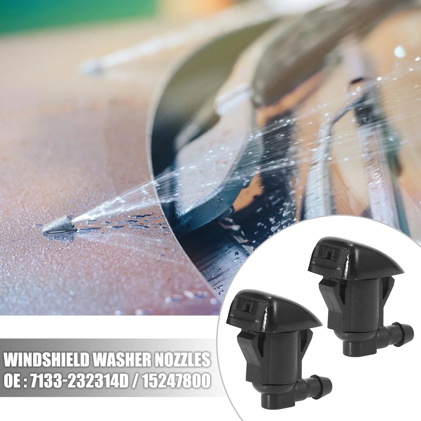 4pcs Windshield Wiper Washer Nozzle Spray Jets for Chevrolet (2010-2015)