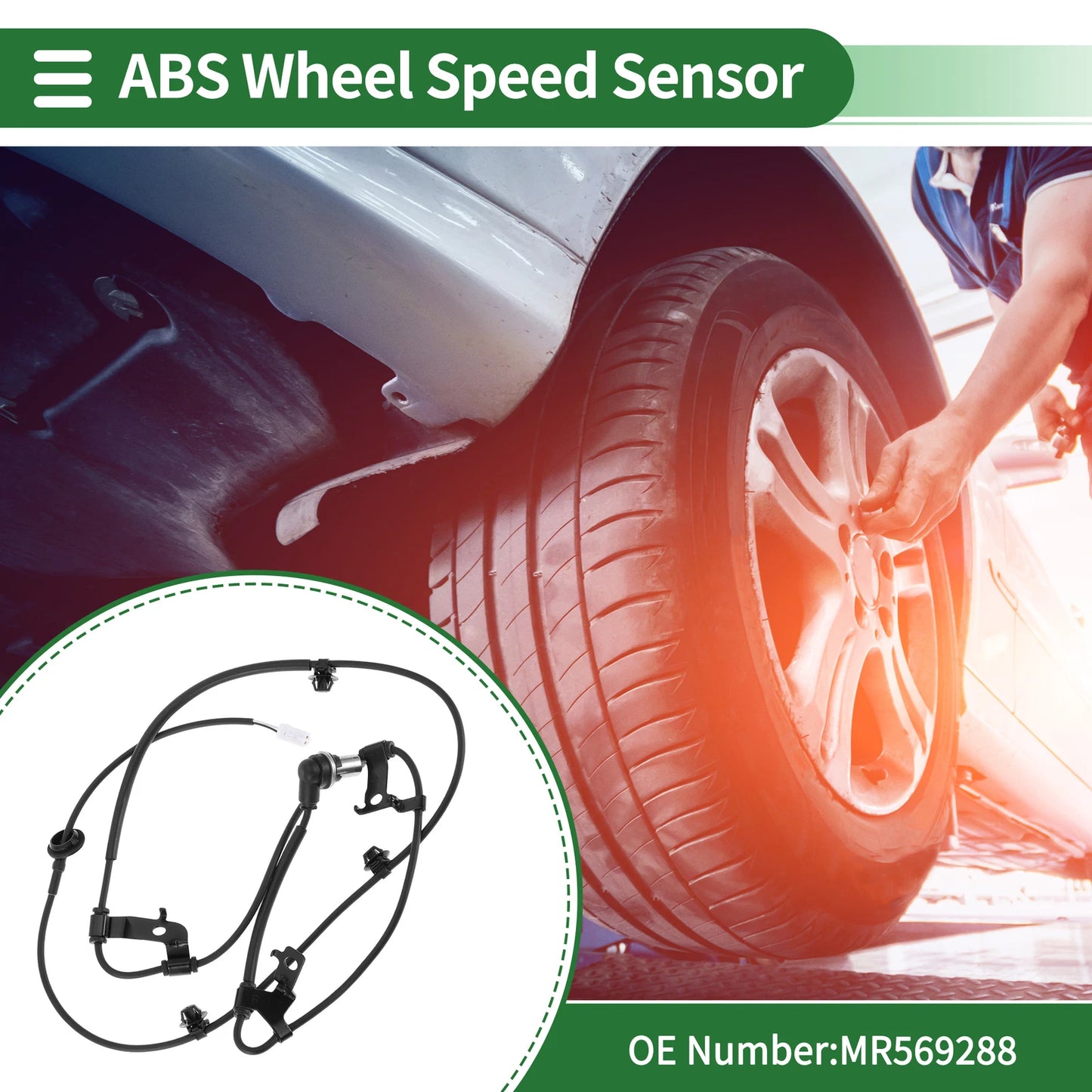 ABS Wheel Speed Sensor No.MR569288 for Mitsubishi Galant (1994–2002)