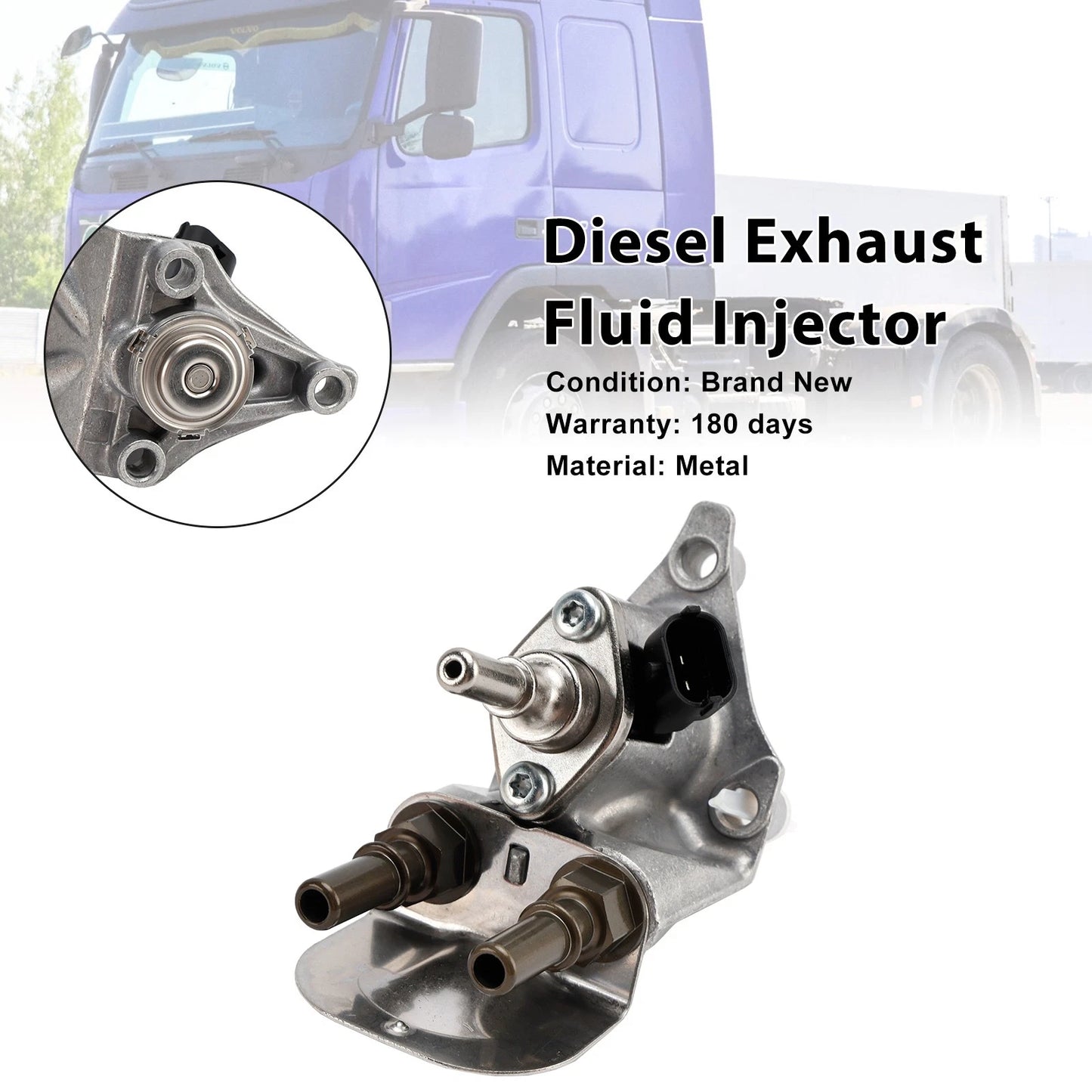 Exhaust Fluid Injector Dosing Unit 0444043087 for Volvo Truck D11 D13 (2010–2023)