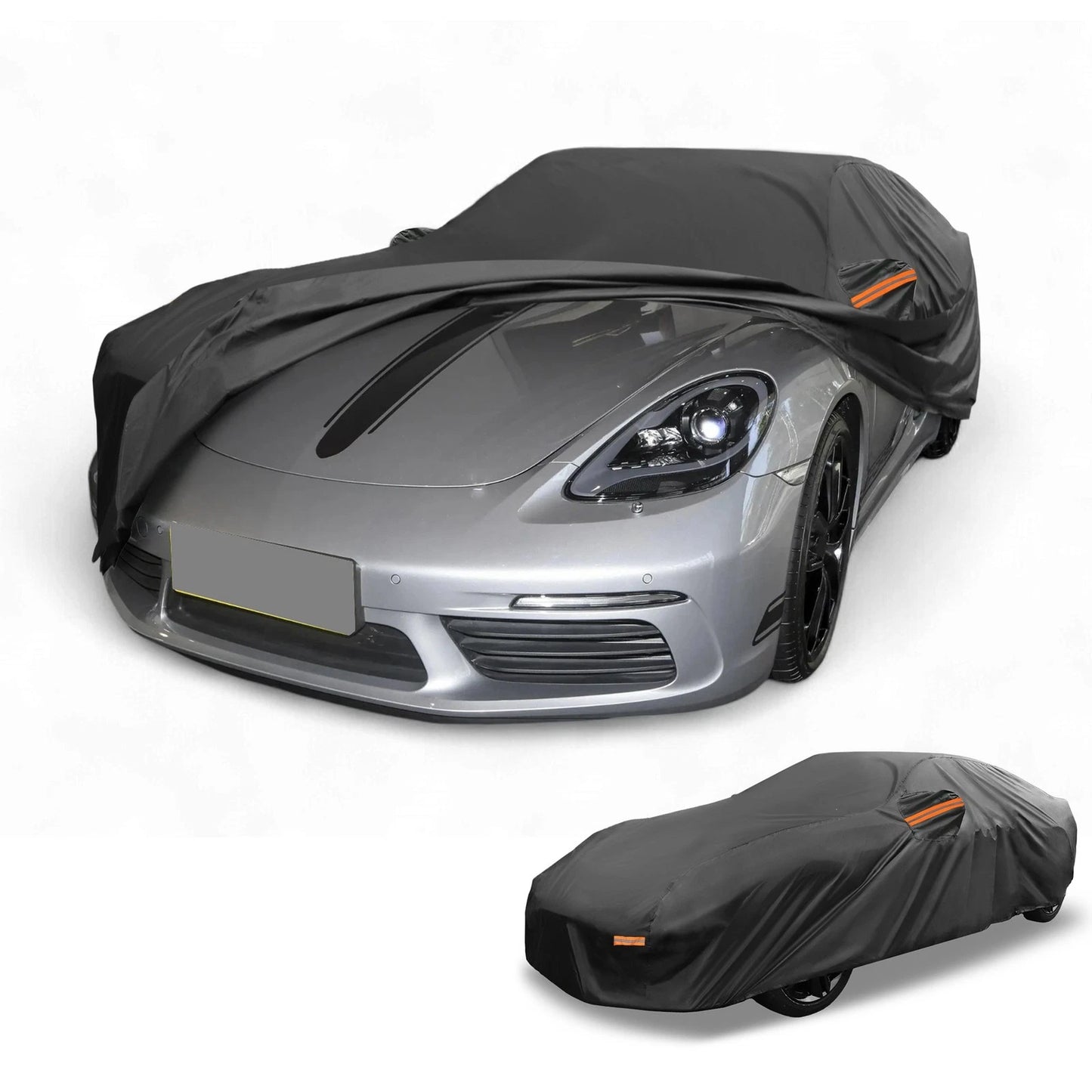 Car Cover Waterproof for Porsche 718 (2017–2023) 210D-PU with Zipper
