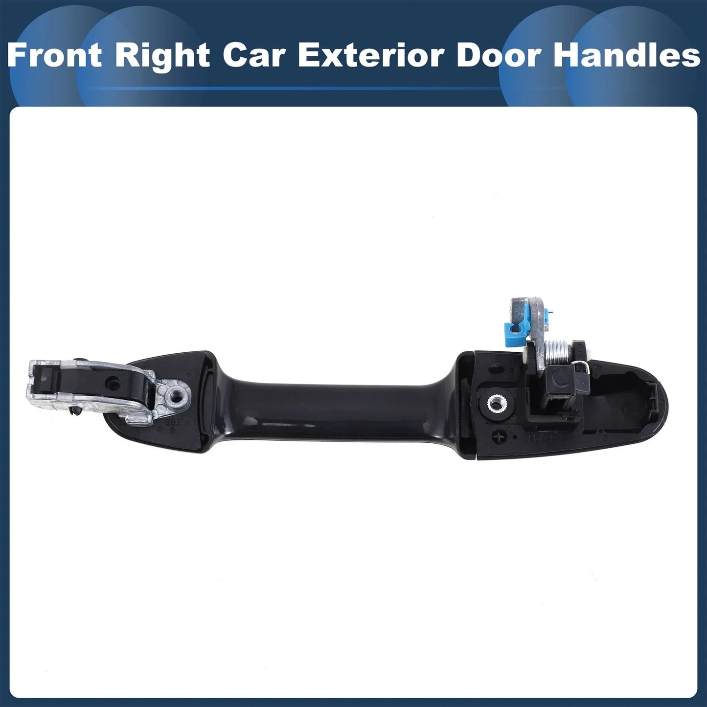 Front Right Door Handle for Honda Accord 2003-2007 - Black Exterior Handle