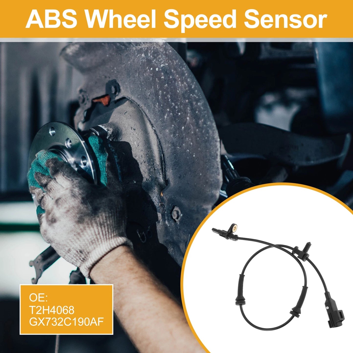 ABS Wheel Speed Sensor No.T2H4068 for Jaguar XE (2016–2021) Rear