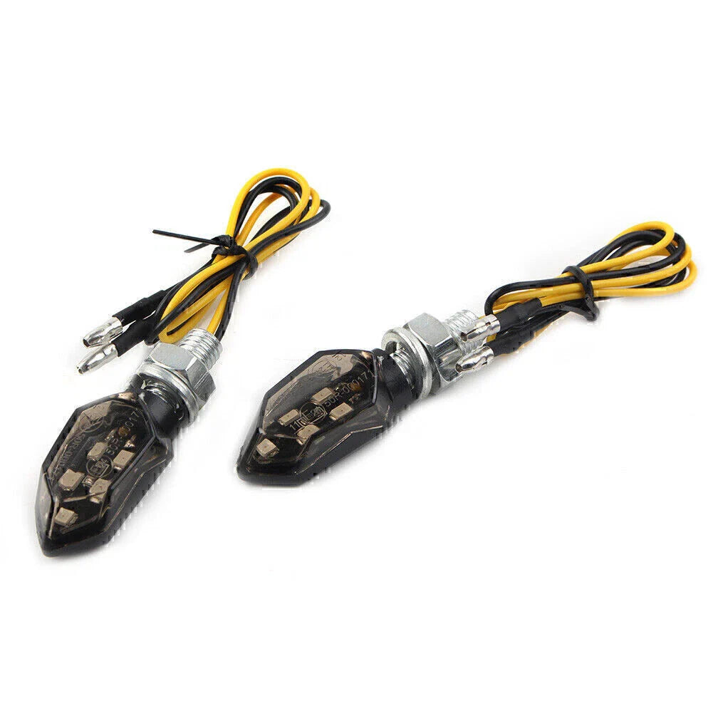 Mini Motorcycle 12V LED Turn Signal Lights Amber