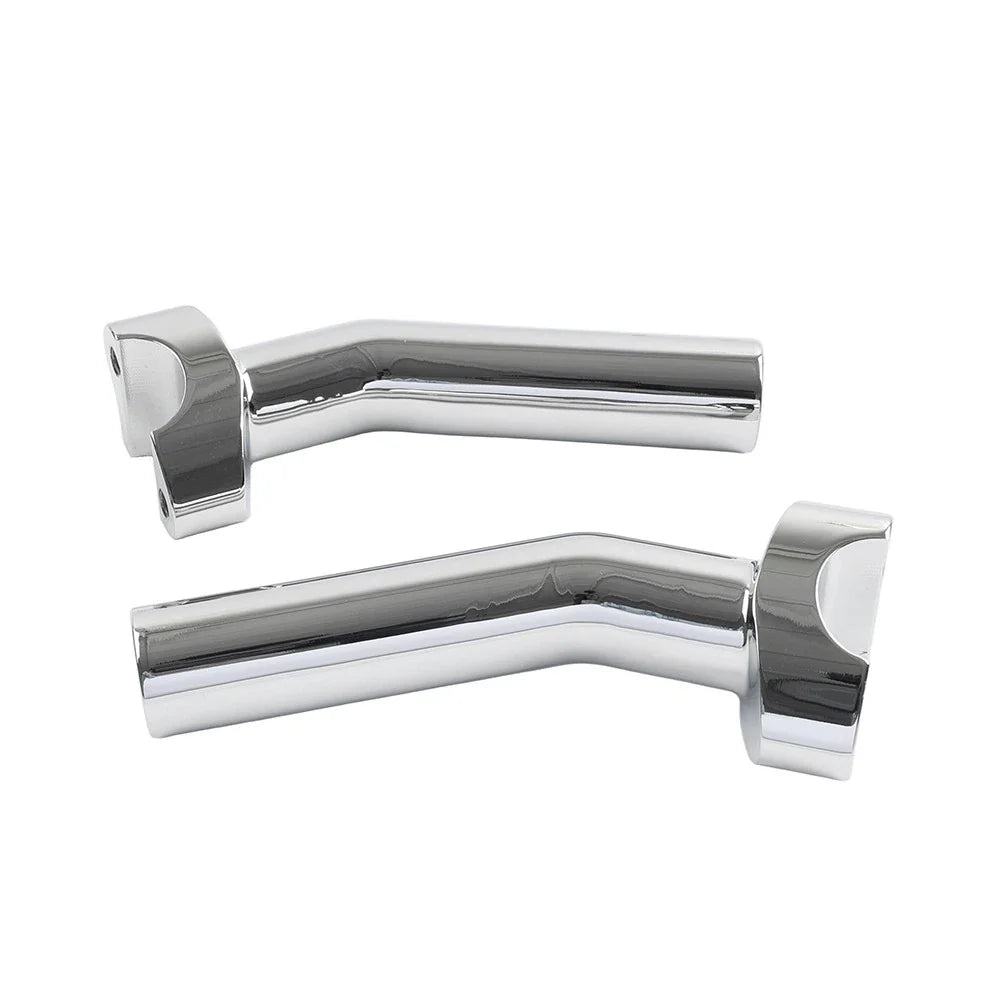 6" CNC Pullback Handlebar Risers Chrome for Harley Dyna Softail Sportster