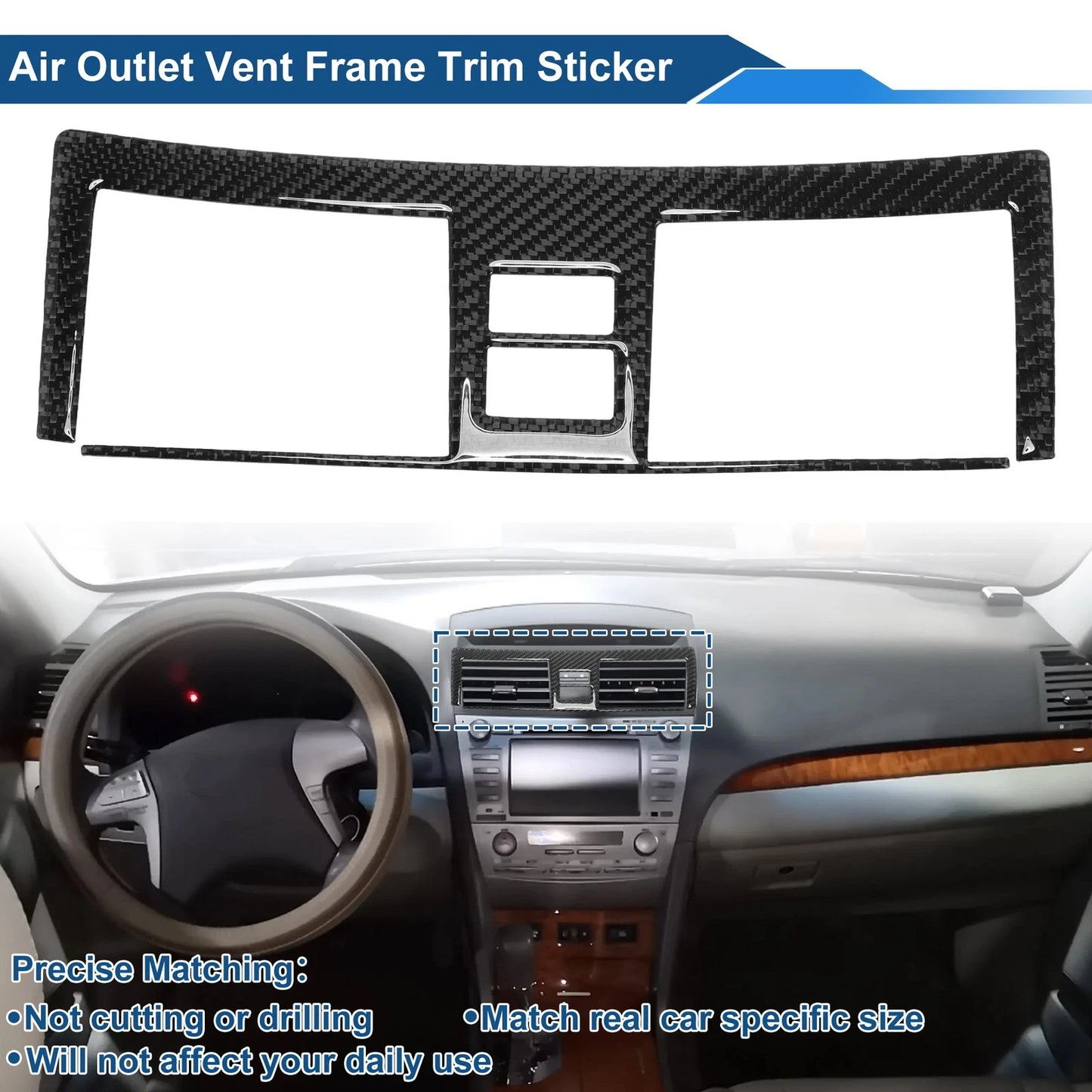 Air Condition Outlet Vent Trim Cover for Toyota Camry (2007–2011)