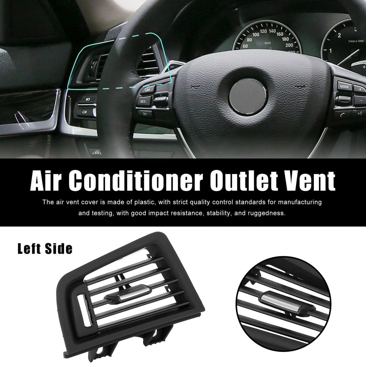 Air Conditioner Outlet Vent Grill for BMW 5 Series F10 Left Side