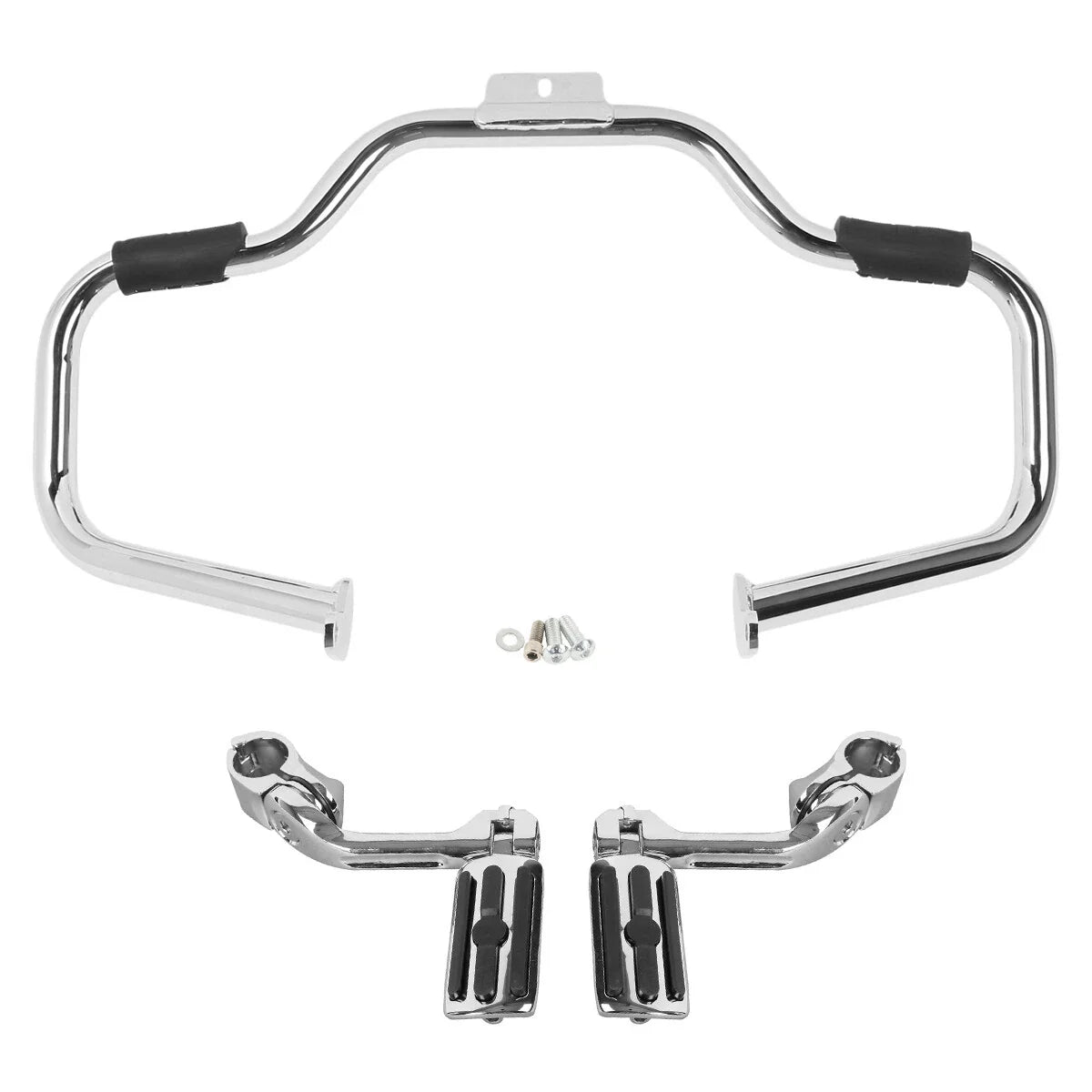 Engine Guard Crash Bar Footpegs for Harley Softail Fatboy (2000-2017)