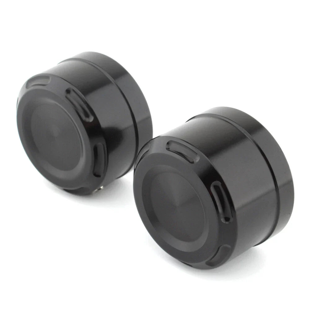 Rear Axle Bolt Nut Cap Covers for Harley Softail (2018-2023) Black