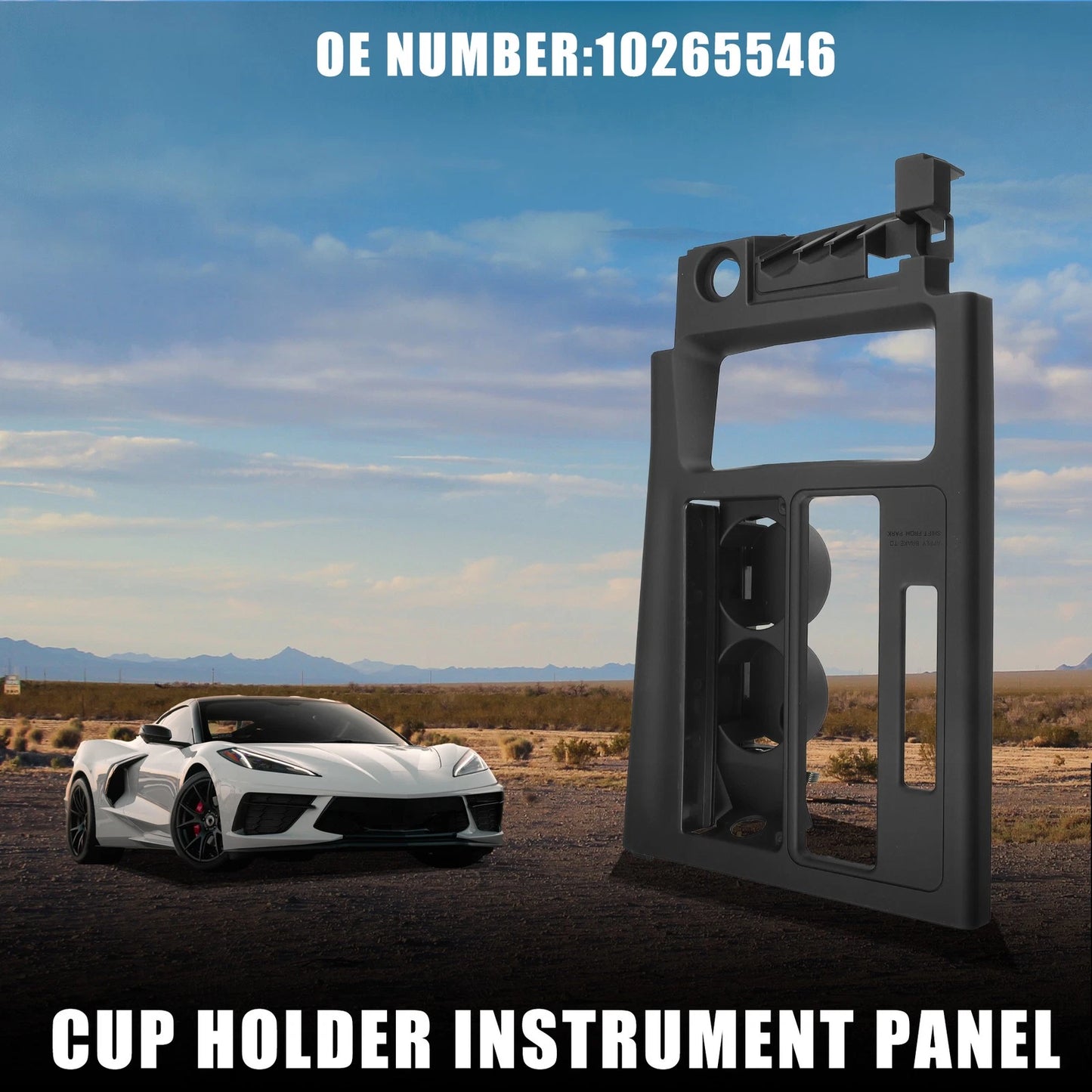 Cup Holder for Chevrolet Corvette (No. 10265546) Black