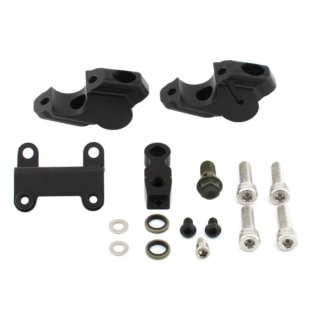 Handlebar Risers w/ Brake Hose Extension for Yamaha MT-07 (2014-2023)