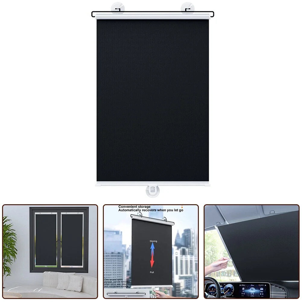 Sunshade / One Size / Roller Blind Sun Visor for All Cars