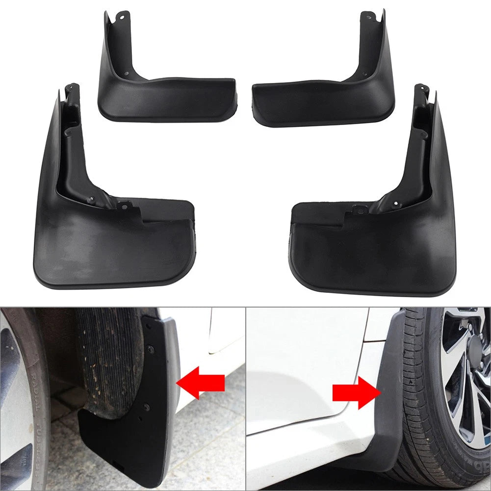 Set of 4 Mud Flaps Splash Guards for Ford Fusion (2013–2019)