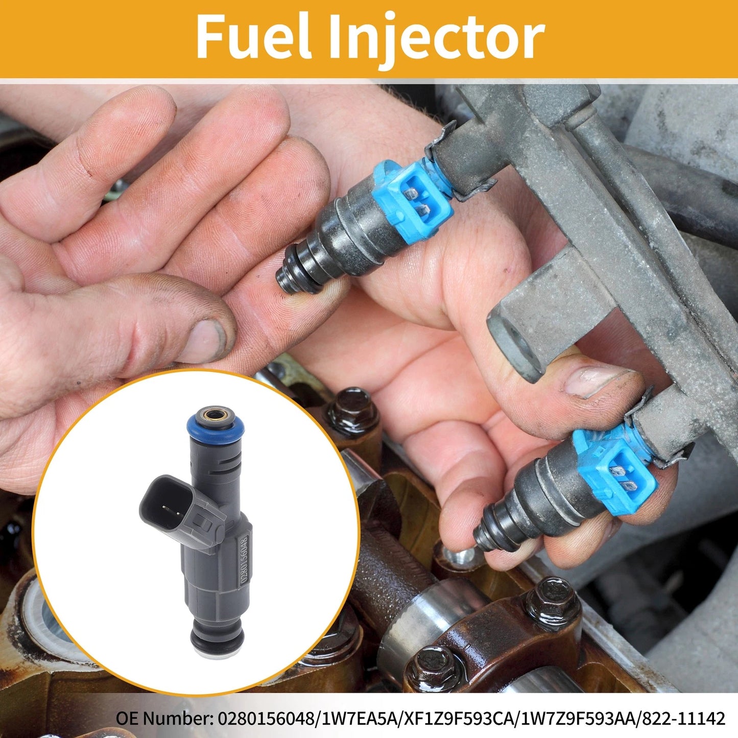 Fuel Injector No. 0280156048/1W7EA5A/XF1Z9F593CA for Ford Crown Victoria (1992–2011)