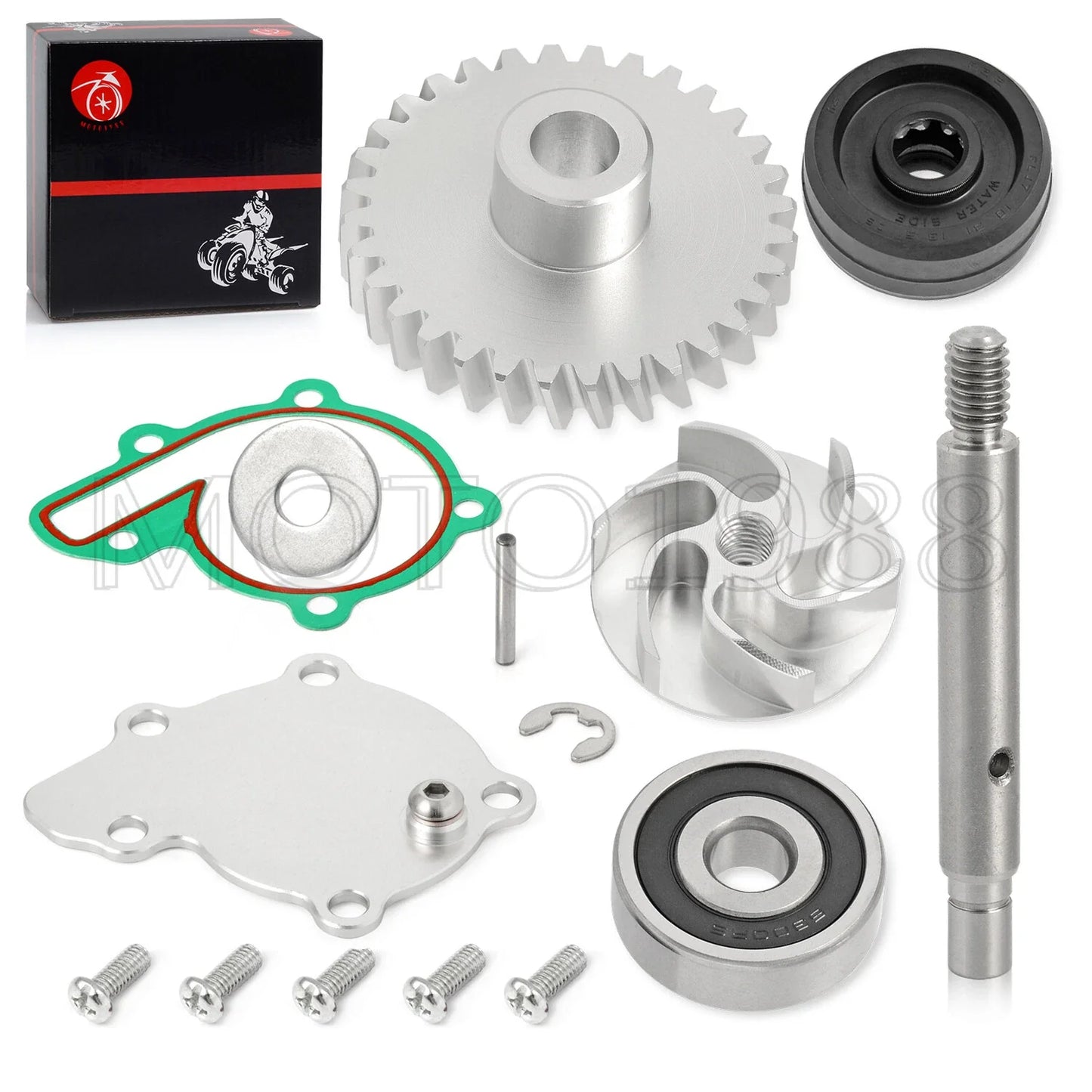 Banshee Billet Impeller Water Pump Gear Bearing Seal Kit Shaft for Yamaha Banshee (1987–2006)