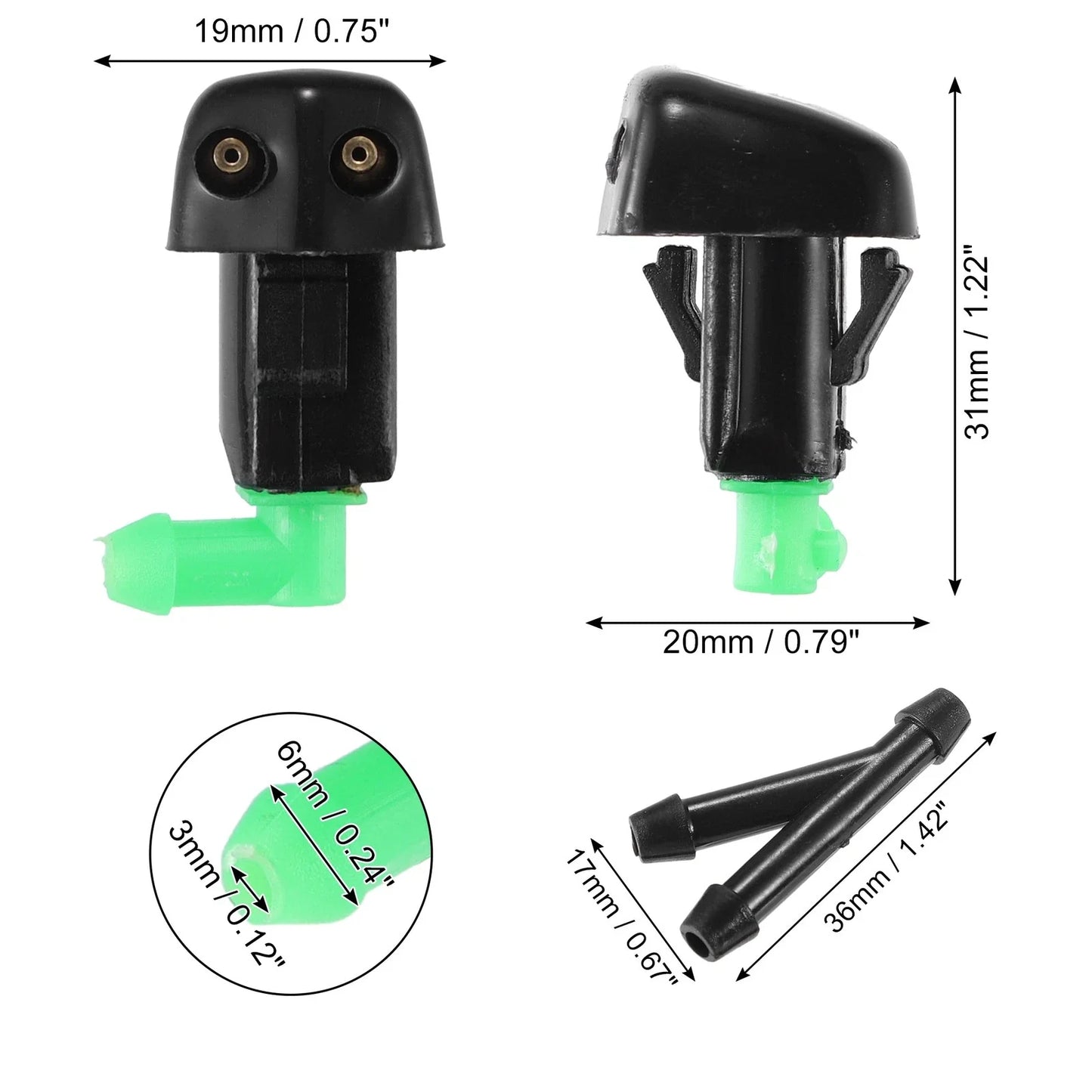 Windshield Wiper Washer Nozzle Spray Jet for Honda Accord (2018-2023)