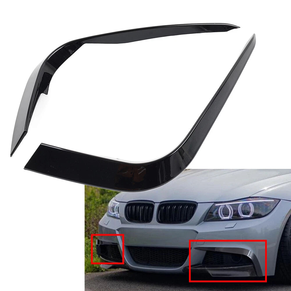 Front Bumper Fog Light Splitter Lip Spoiler Guard for BMW 3 Series E90 E91