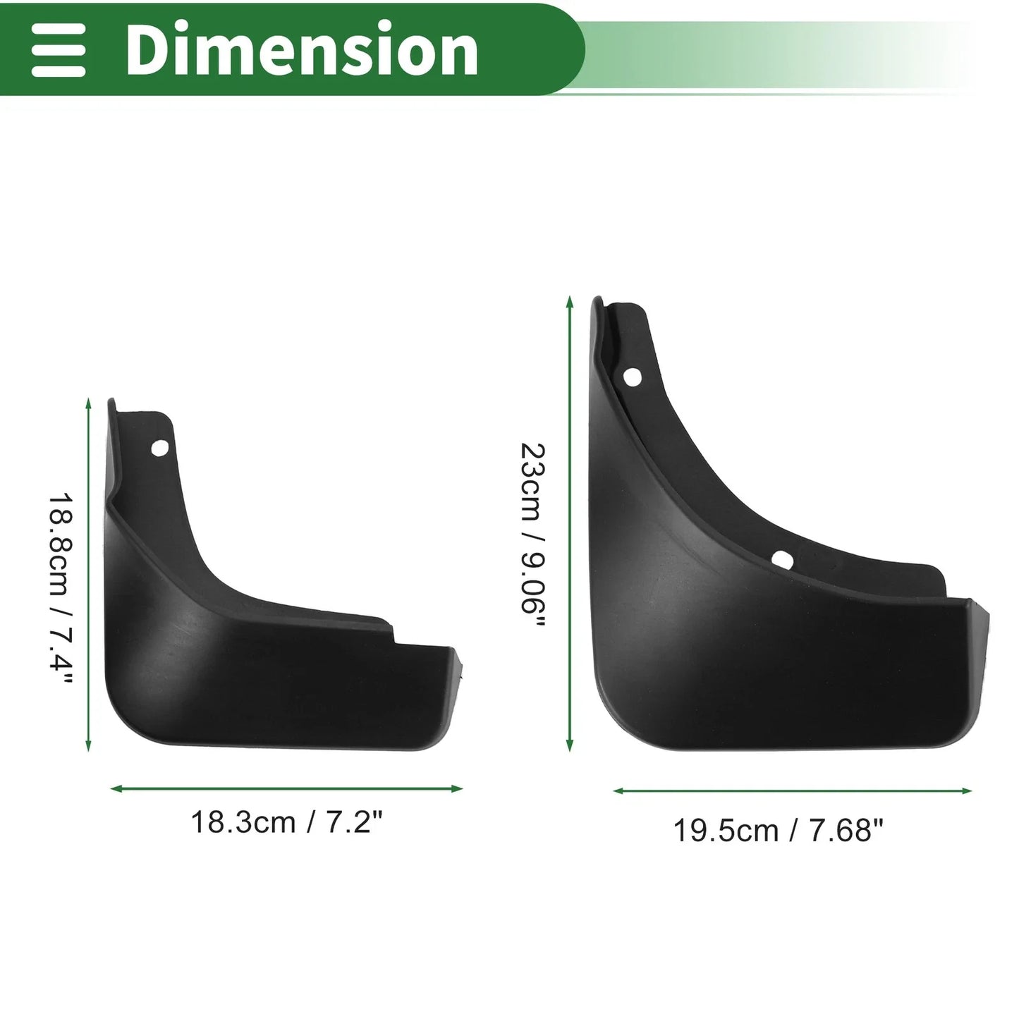 Mud Flaps Splash Guards for Hyundai Custo (2021-2023) with Mount Accessories