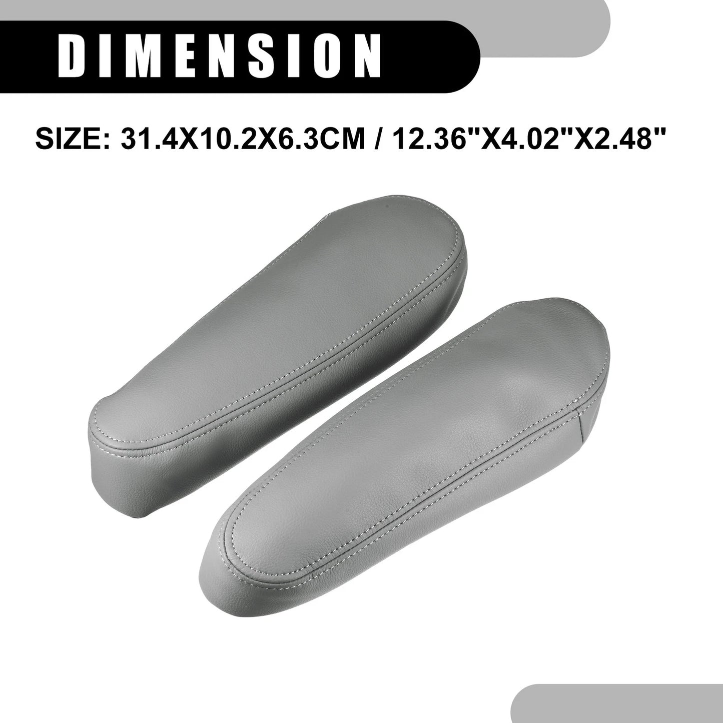 1 Pair Center Console Seat Armrest Cover for Toyota Sequoia (2001–2007) Gray