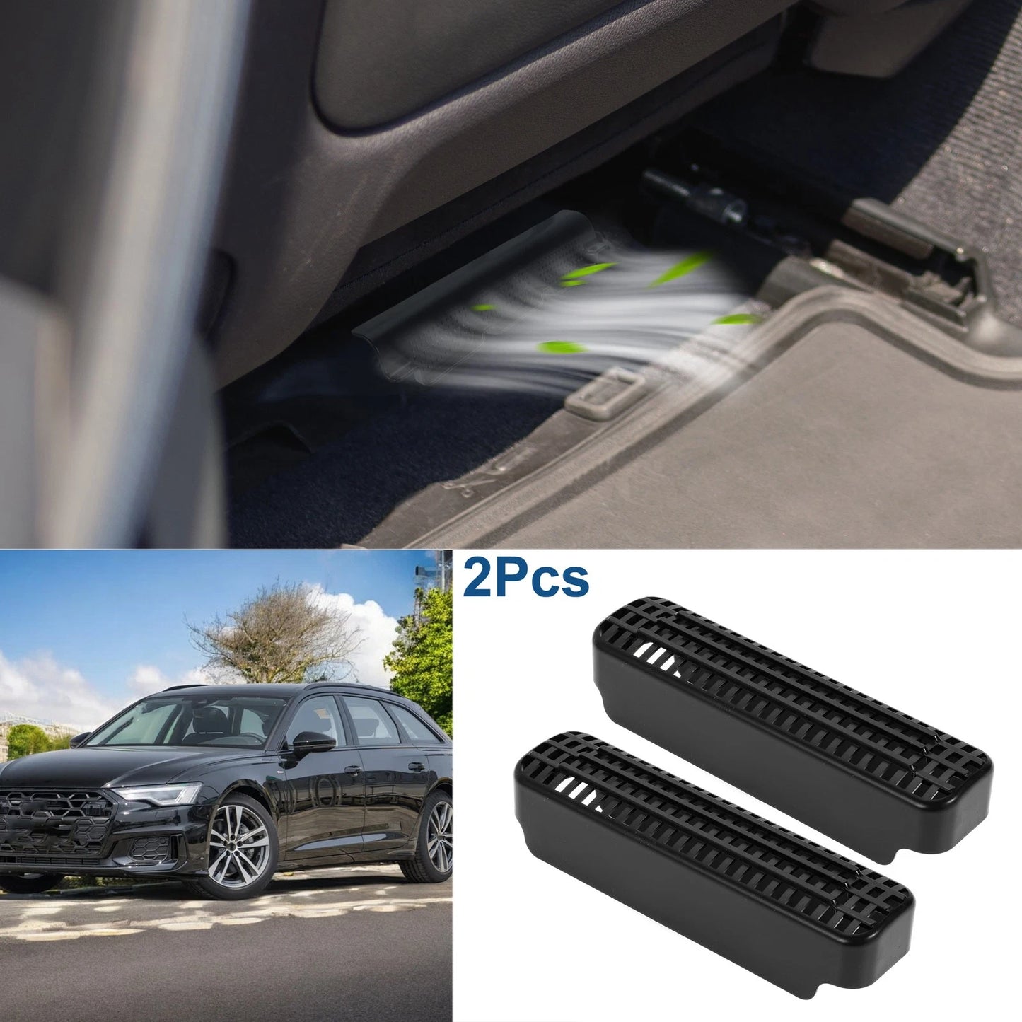 Under Seat Air Outlet Protection Cover Set of 2 for Ford F150 (2016–2024)
