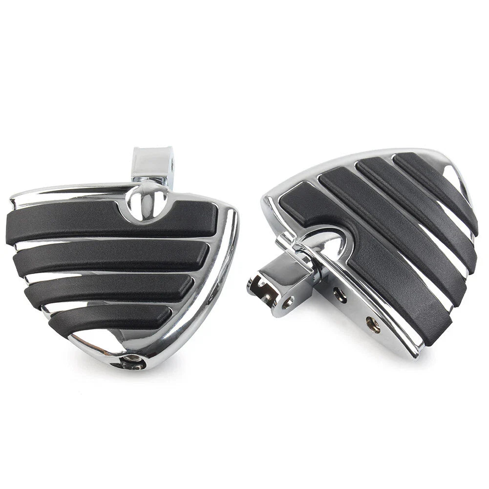 Chrome Front Foot Pegs Footrests for Honda Shadow ACE VT750 VTX 1300C (2000-2007)