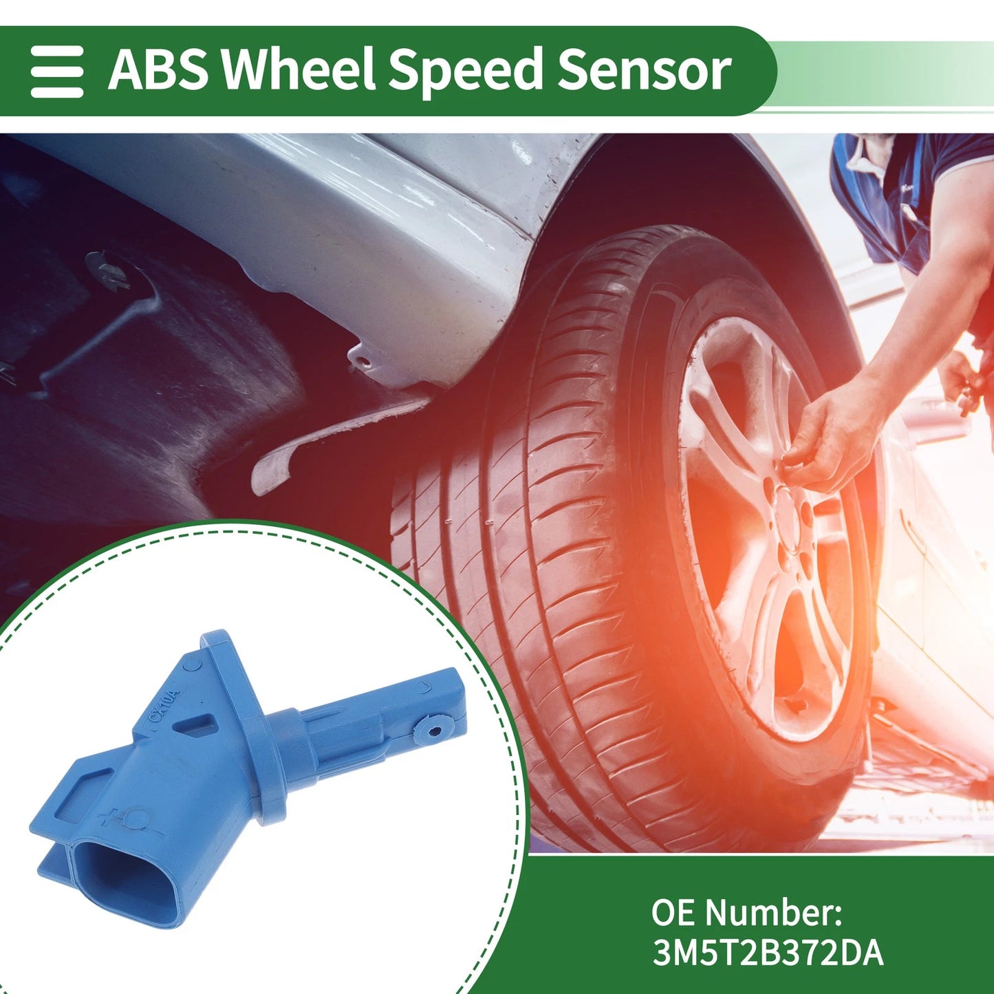 ABS Wheel Speed Sensor No. 3M5T2B372DA for Ford C-Max (2007–2010)