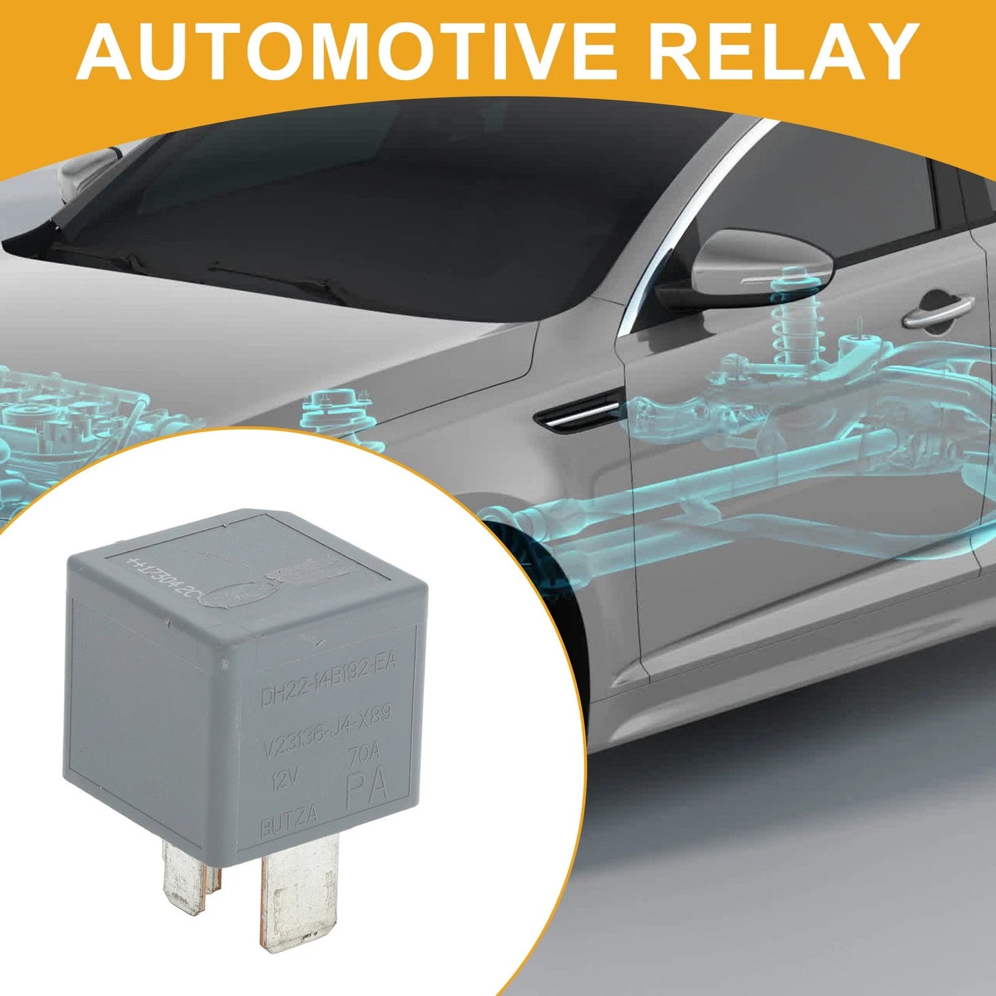 12V 70A 4 Pin Relay for Jaguar Land Rover (1 Pc)