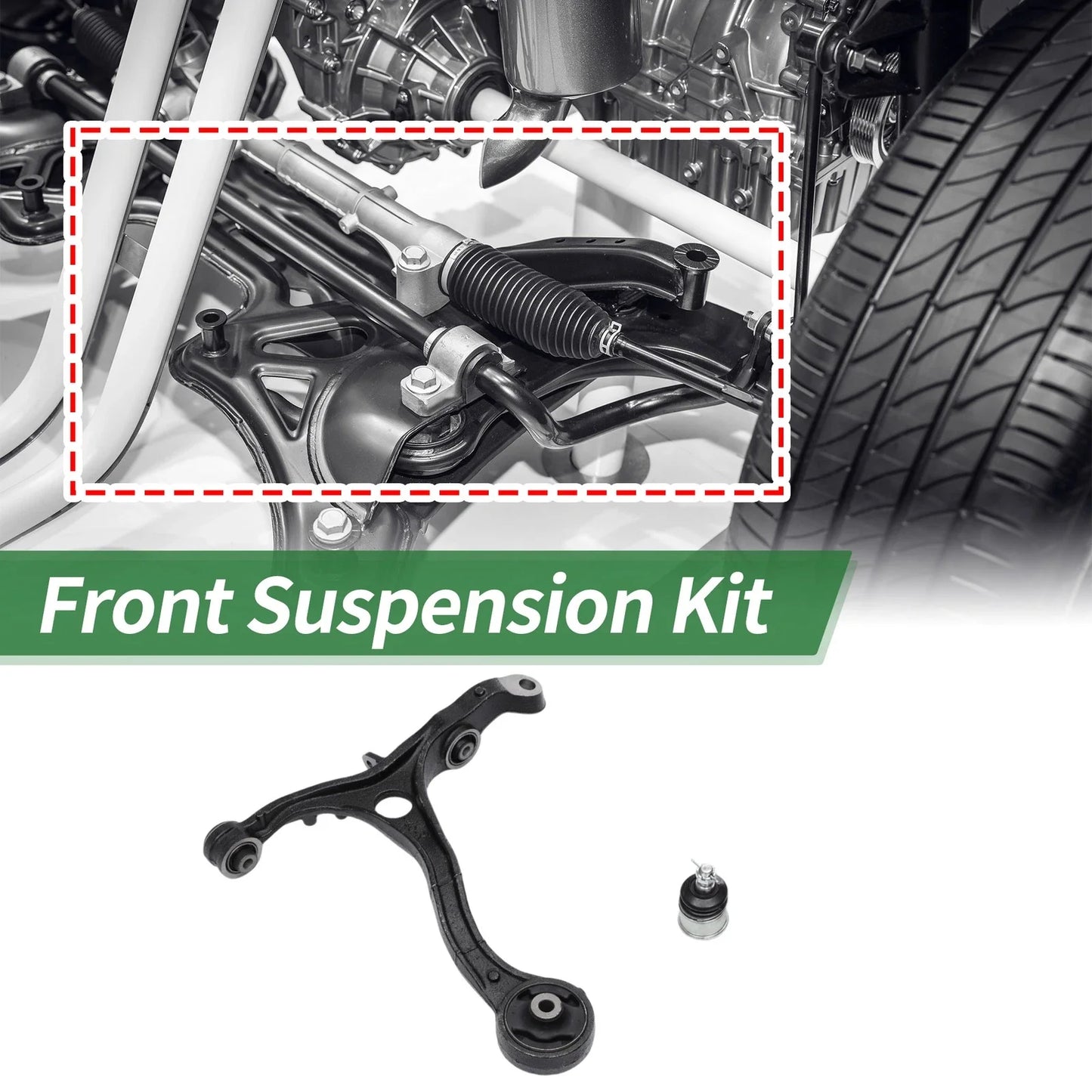 4pcs Front Suspension Kit Control Arm Ball Joints for Honda Accord (2003-2007)
