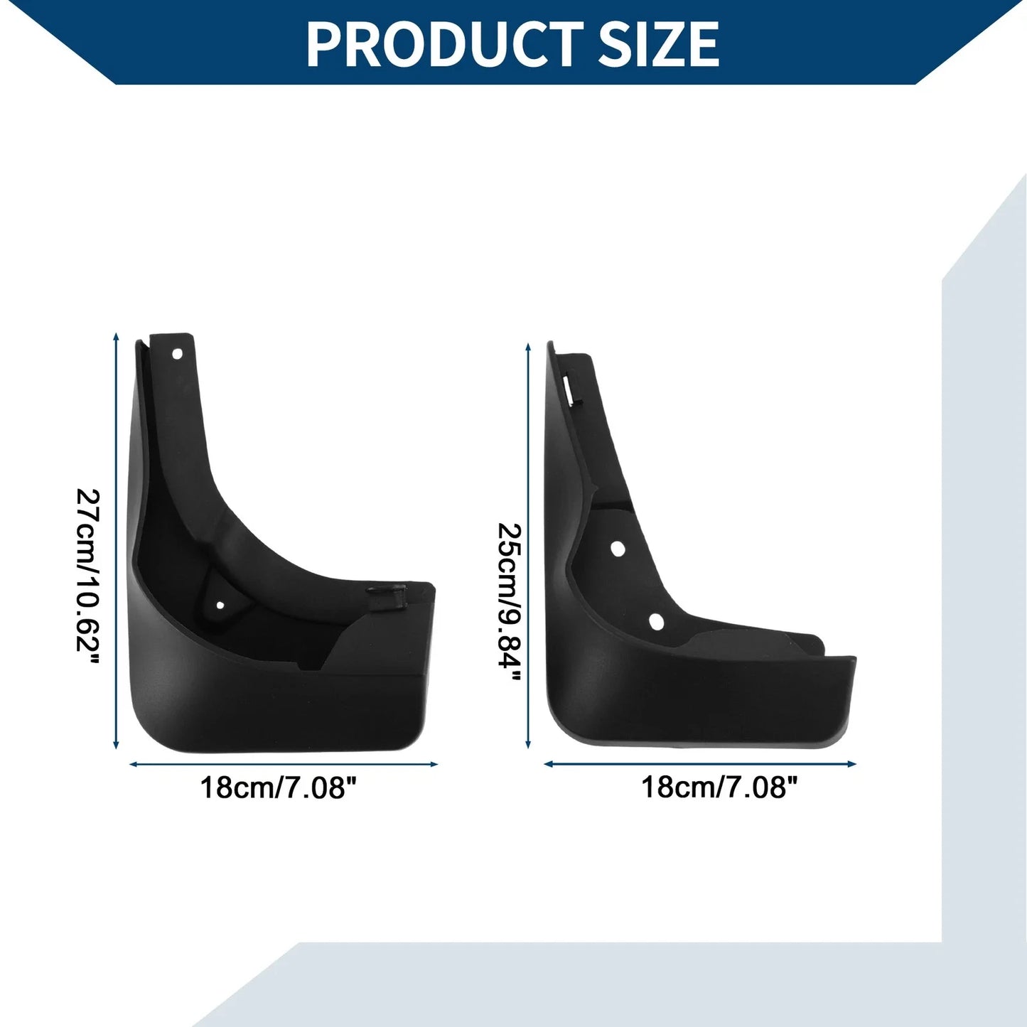 Mud Flaps Splash Guards Set for Mercedes-Benz CLA (2013-2019)