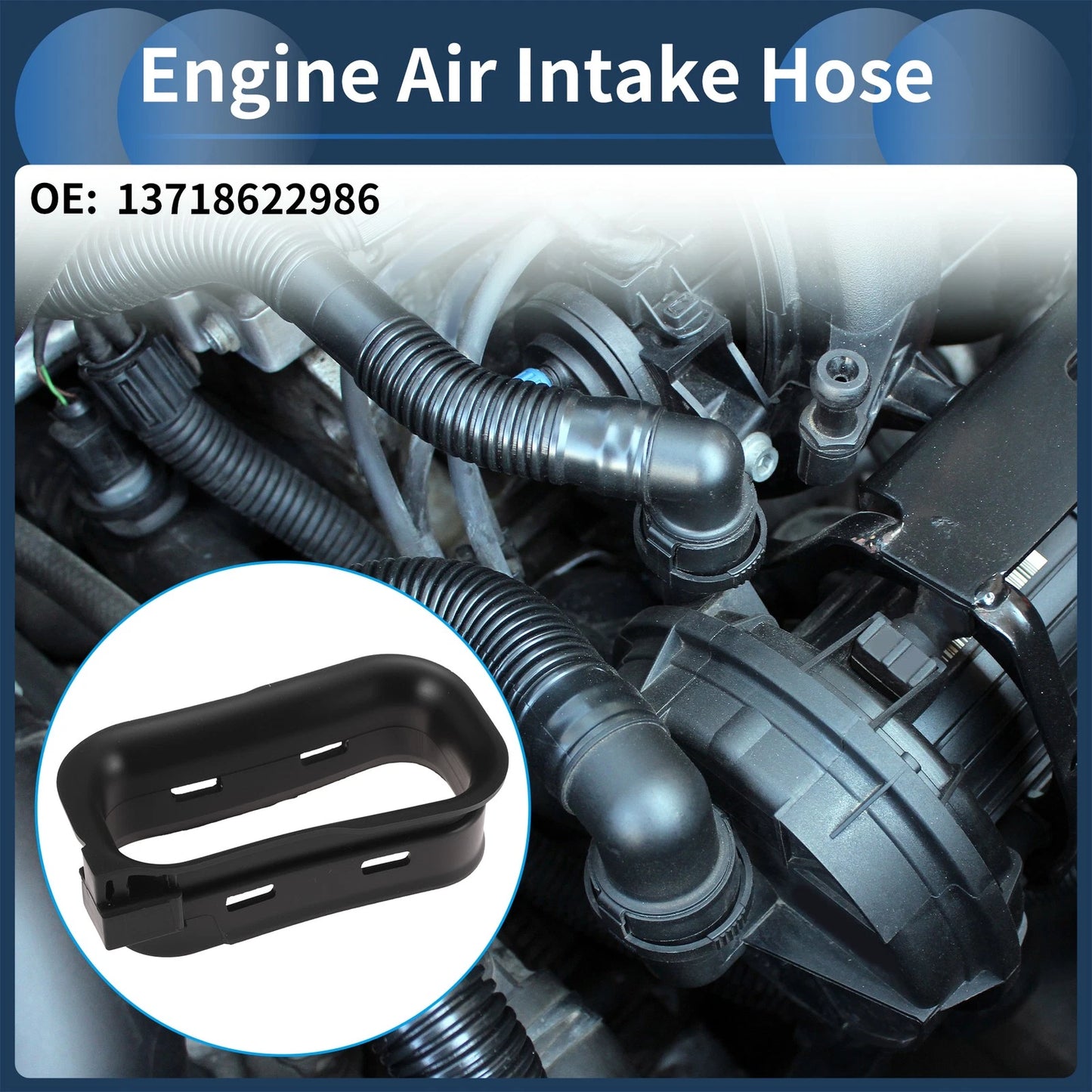 Engine Air Intake Hose for BMW 1 Series F20 (2011–2019) No. 13718622986