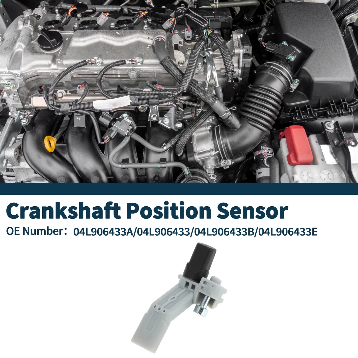 Crankshaft Position Sensor for Audi A3 2.0TDI (2015–2016) No. 04L906433A