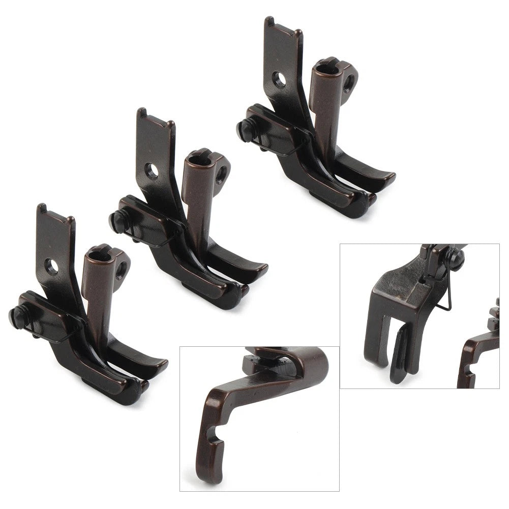 Set of 3 Walking Feet with Left Edge Guide for Juki, Consew, Singer, Mitsubishi