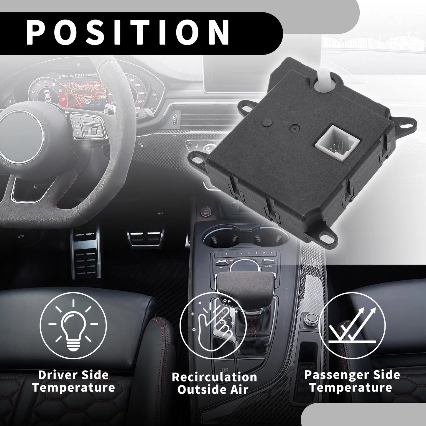 HVAC Heater Blend Door Actuator No.XW7Z19E616BA for Ford Crown Victoria (1998–2001)