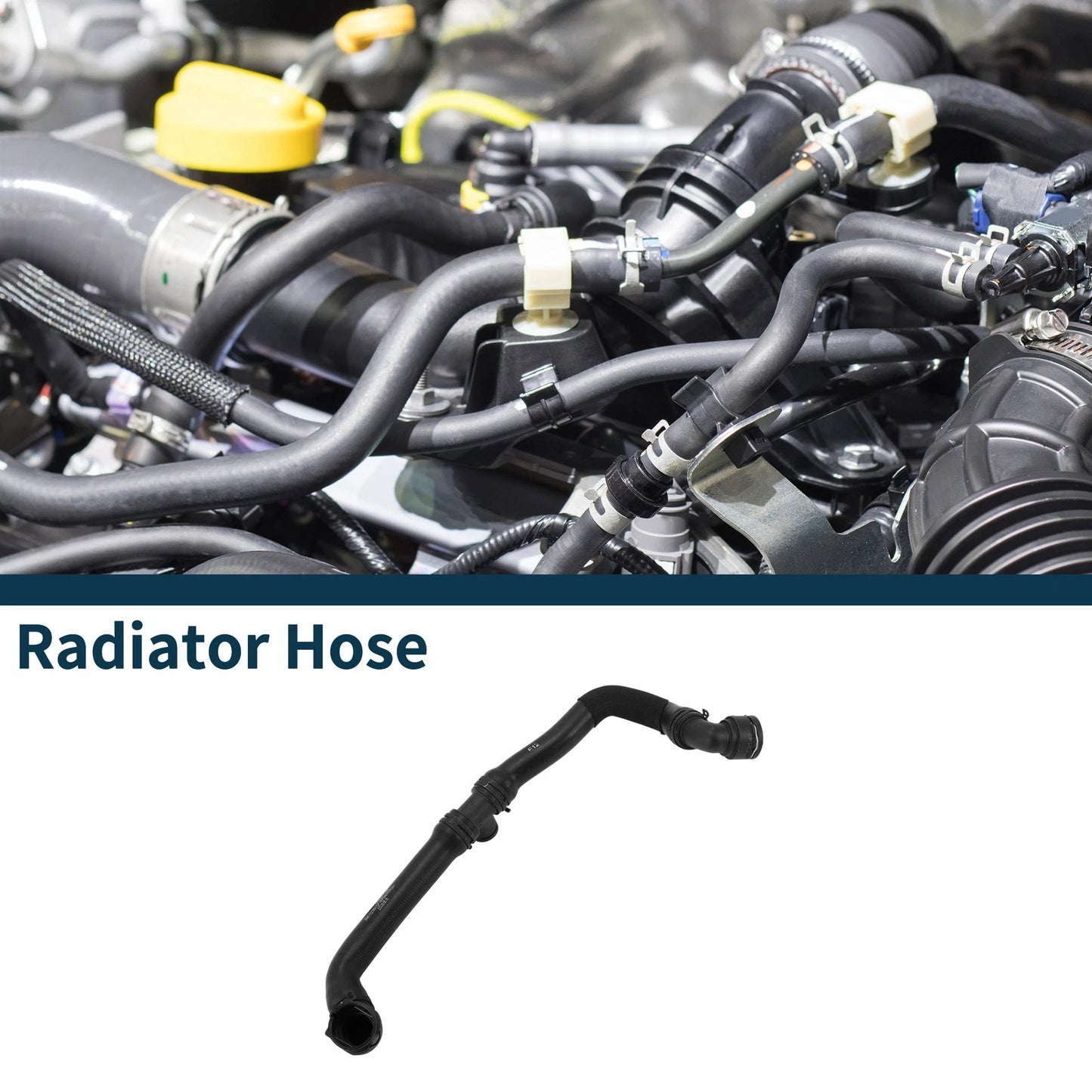Radiator Hose for Audi Q3 (2013–2018) No. 5N0122051CF Rubber
