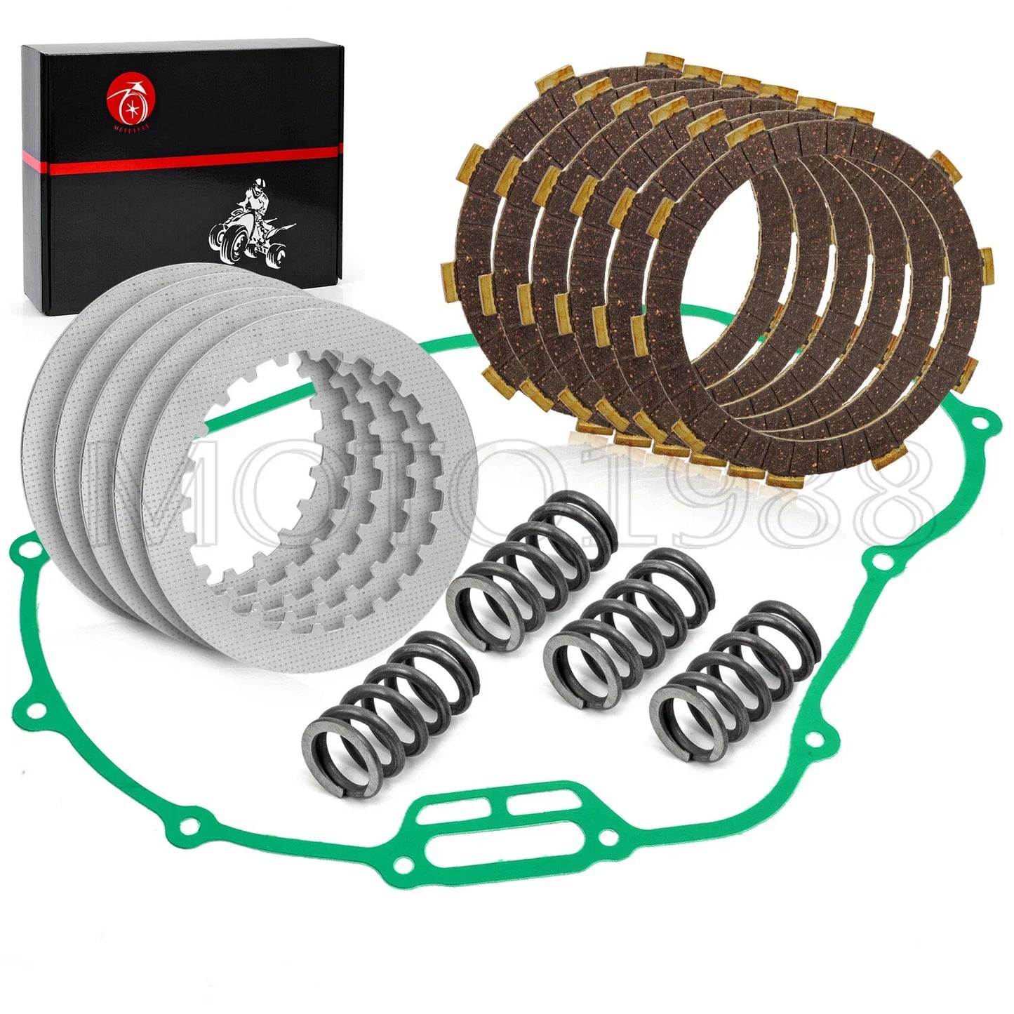 Clutch Friction Plates Kit & Gasket for Honda 300 TRX 300EX