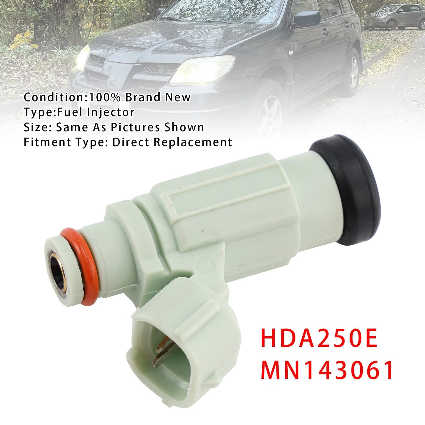 Fuel Injector for Mitsubishi Outlander I (2001–2006) HDA250E MN143061