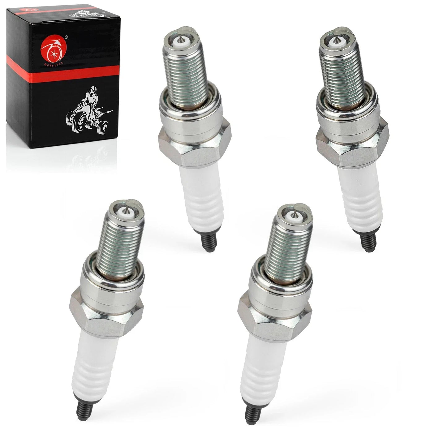 4Pcs Ignition Coils & Iridium Spark Plugs for Kawasaki ZX-6R (1995–2010)