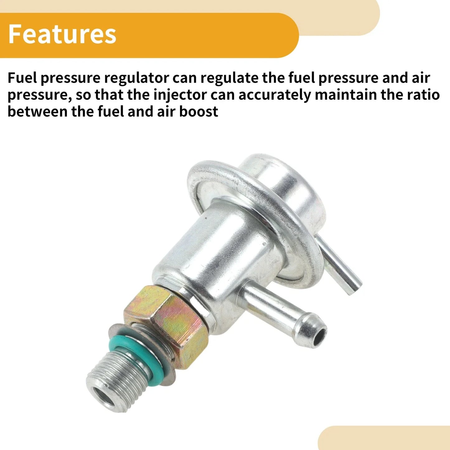 Fuel Pressure Regulator for Honda Accord (2001-2004) Metal 20-70 Psi