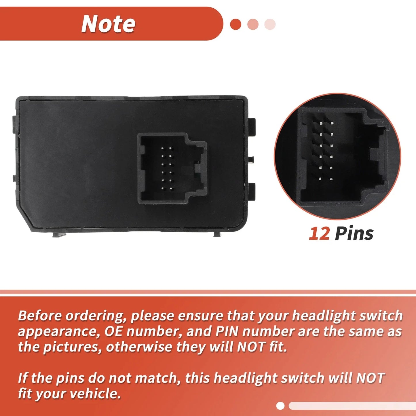 Headlight Switch for GMC Yukon & Chevrolet - Dimmer Switch (2000-2006)