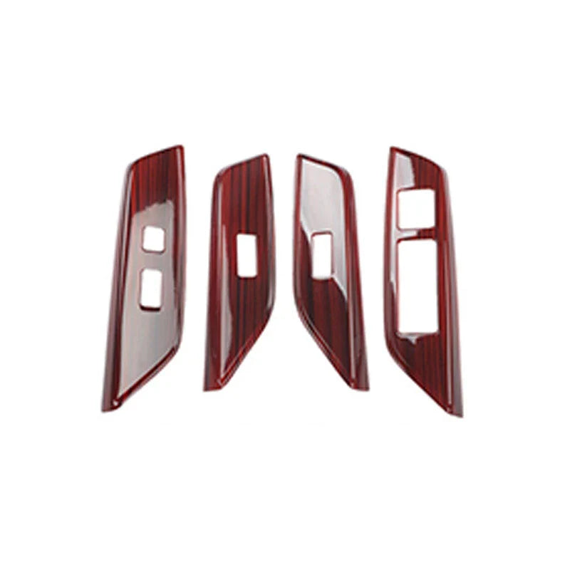 Wood Grain ABS Inner Switch Panel Cover 4x for Lexus ES350/300H (2019-2022)