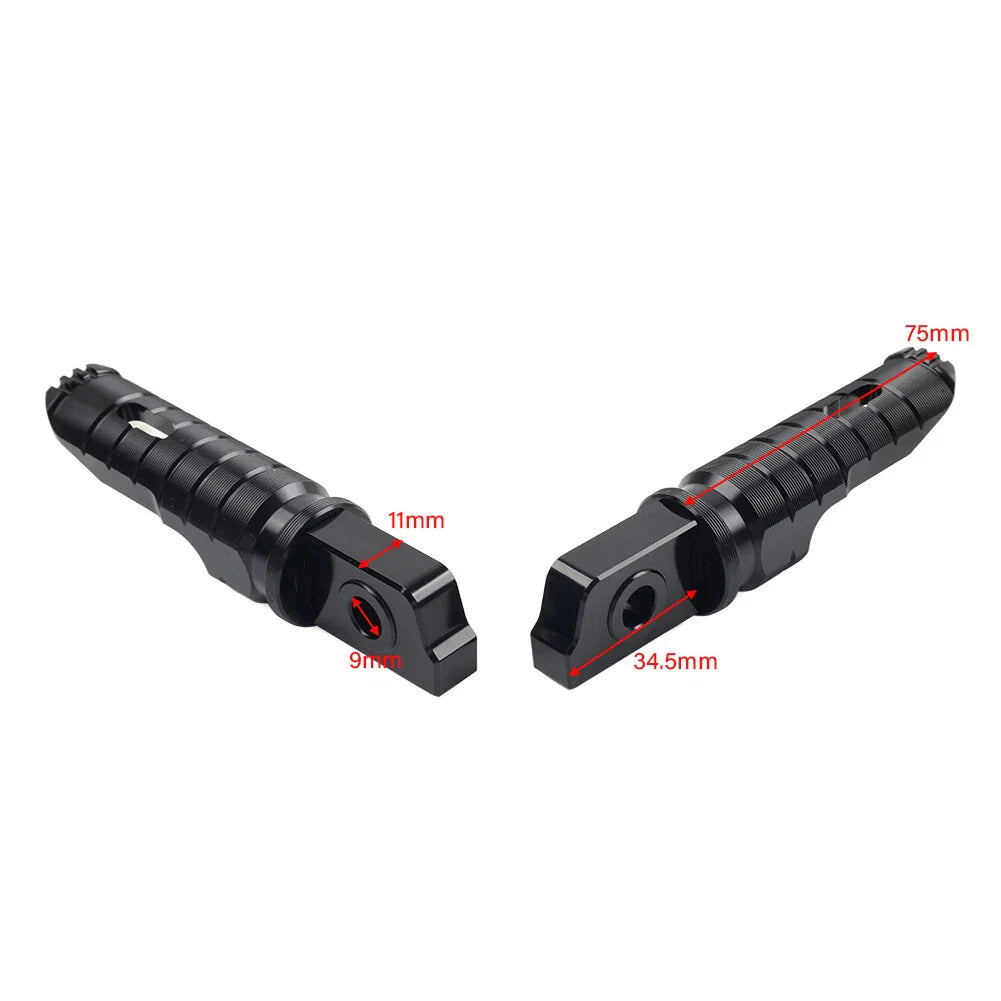Gray Front Footrest Pegs for Aprilia APR 150 GPR 125 150 250 RS125 Tuono 125