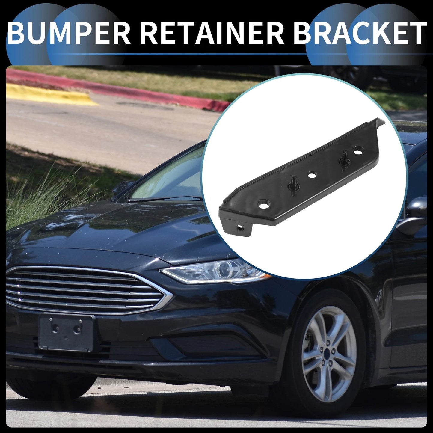 Left Front Bumper Retainer Bracket No.HS7Z17C947AB for Ford Fusion (2017–2020)