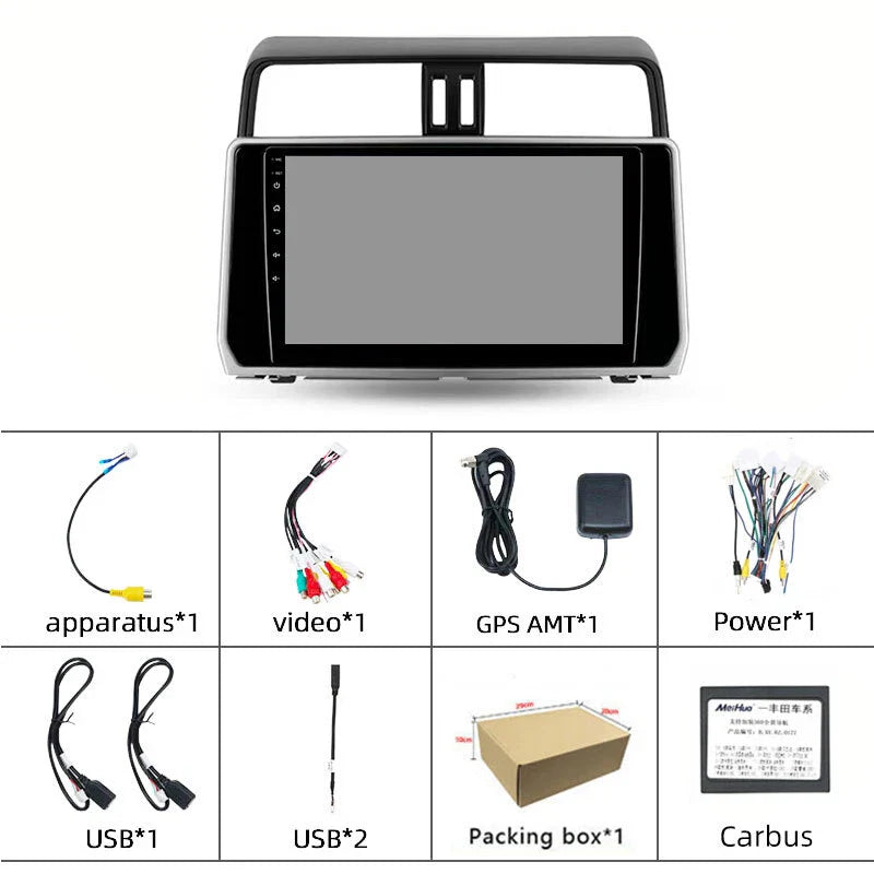 10" Apple Carplay Android Auto Stereo for Toyota Prado (2018-2022)